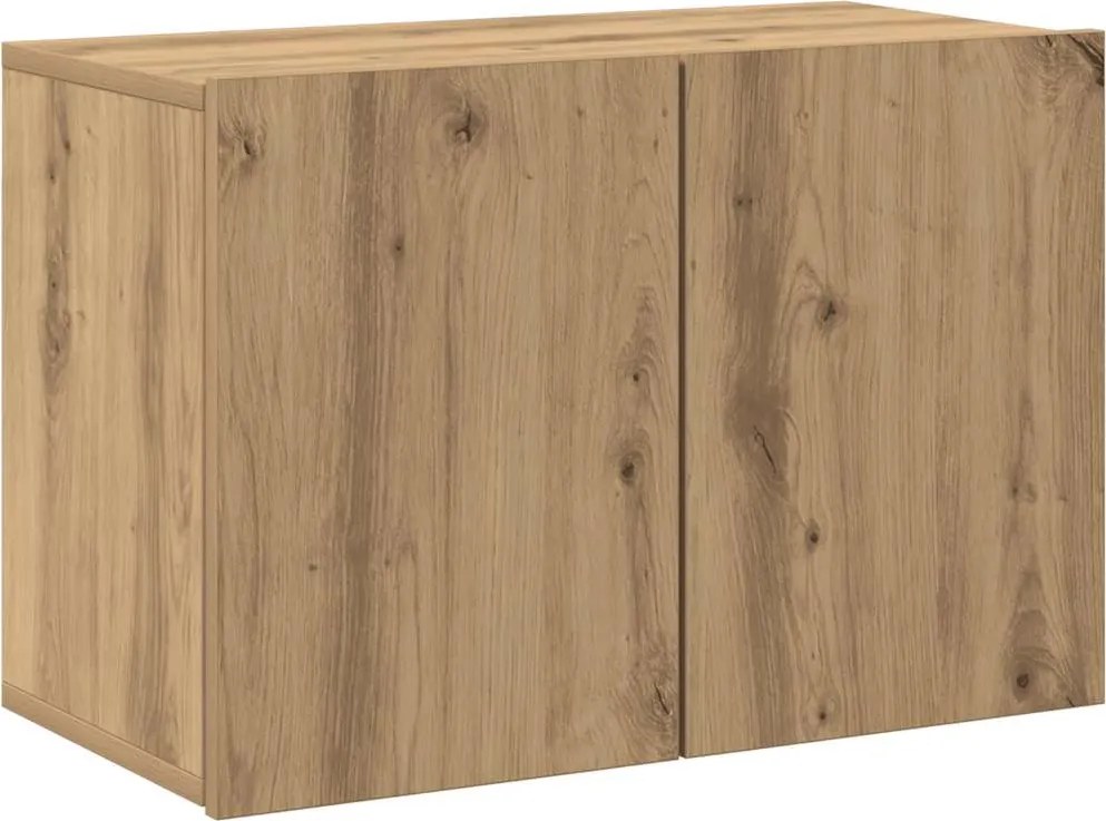 vidaXL kézműves tölgy színű falra szerelhető TV-szekrény 60x30x41 cm