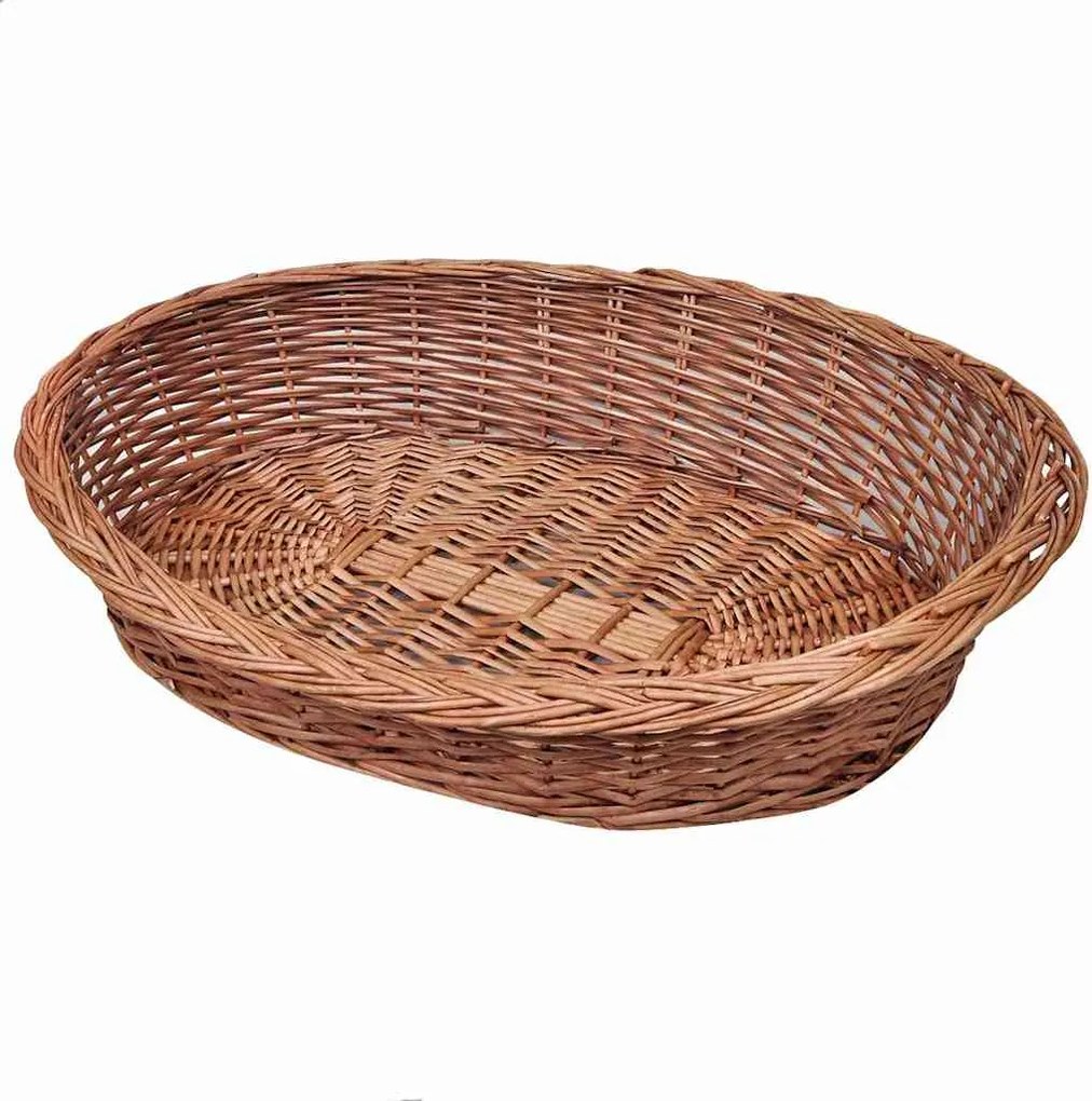 vidaXL Természetes színű fűzfa kutyakosár/kisállatágy 90 cm