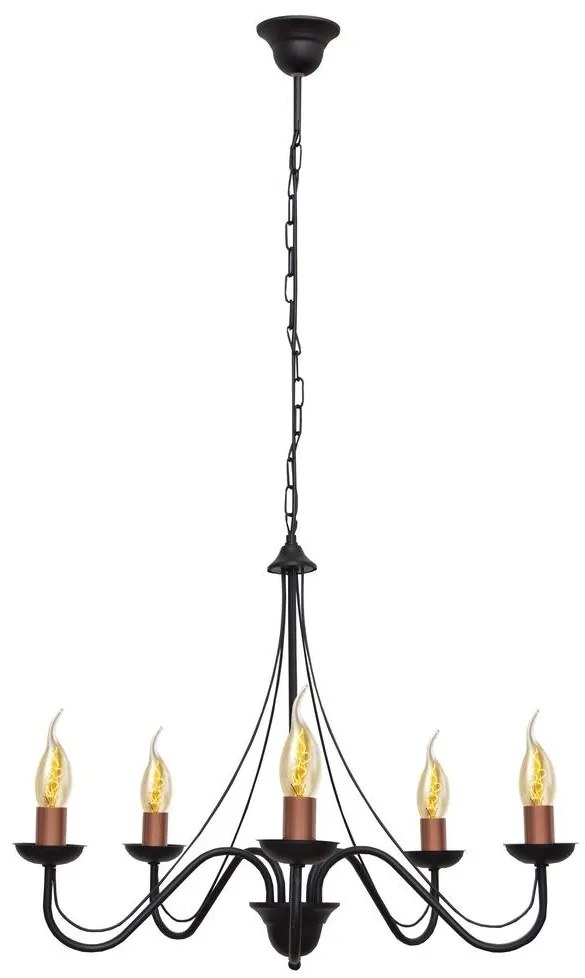 Csillár láncon MALBO 5xE14/60W/230V