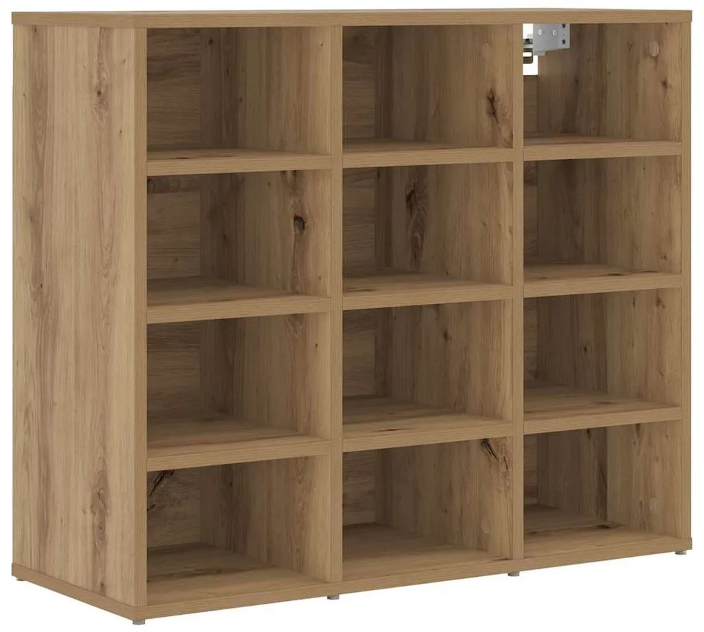 Cipősszekrény kézműves tölgy 77.5 x 30 x 67 cm Faanyag