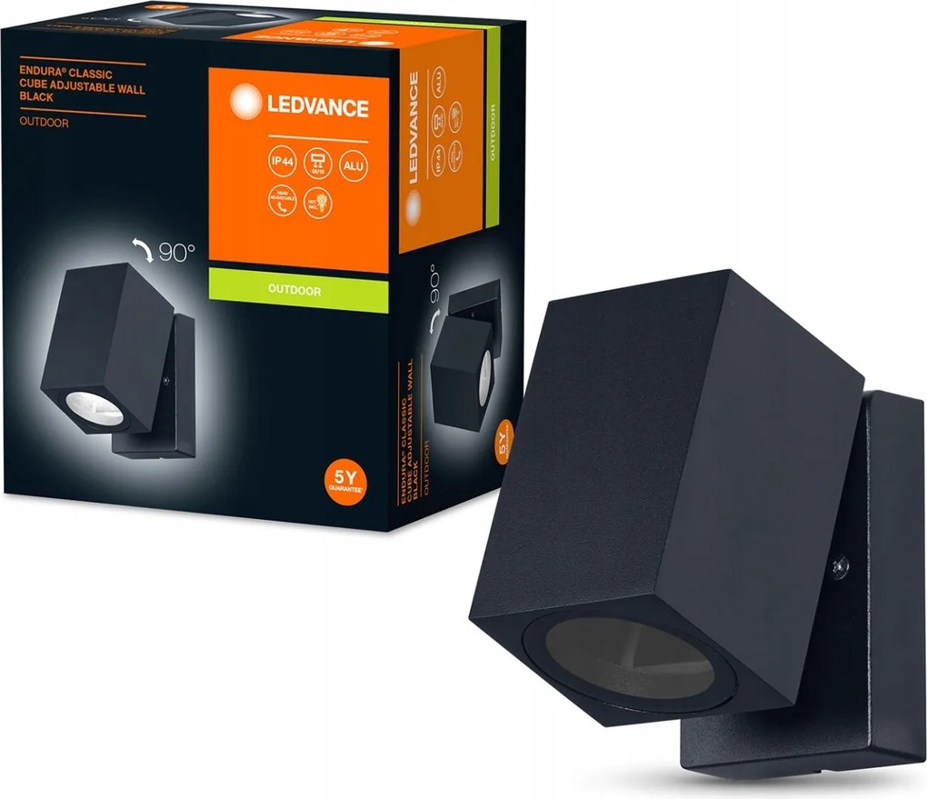 Kerti fali lámpa Homlokzati fali lámpa GU10 IP44 fekete Endura Ledvance