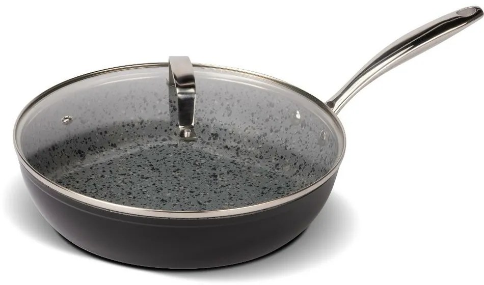 Lamart LT1262 serpenyő fedéllel Granit, átmérő 28cm