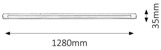 Rabalux 2305 - Pultmegvilágító BRAND LIGHT 1xG13/36W/230V 128 cm
