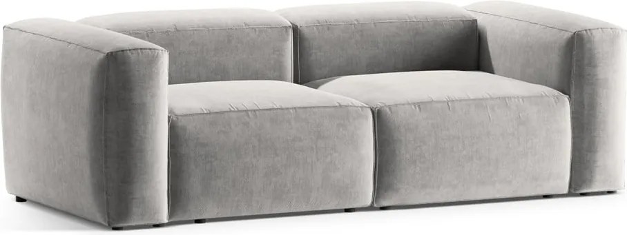 Világosszürke kanapé 224 cm Bergamo – Cosmopolitan Design