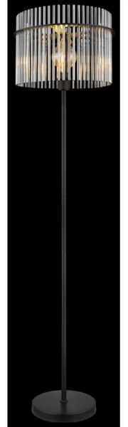 Globo 15698S - Állólámpa GORLEY 1xE27/60W/230V fekete