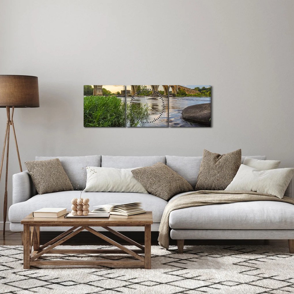 Kép - Richmond vasúti híd (órával) (90x30 cm)