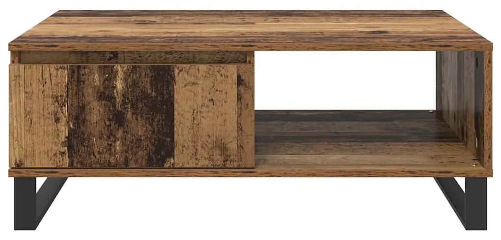 Dohányzóasztal fiókkal Régi fa 90 x 60 x 35 cm Faanyag