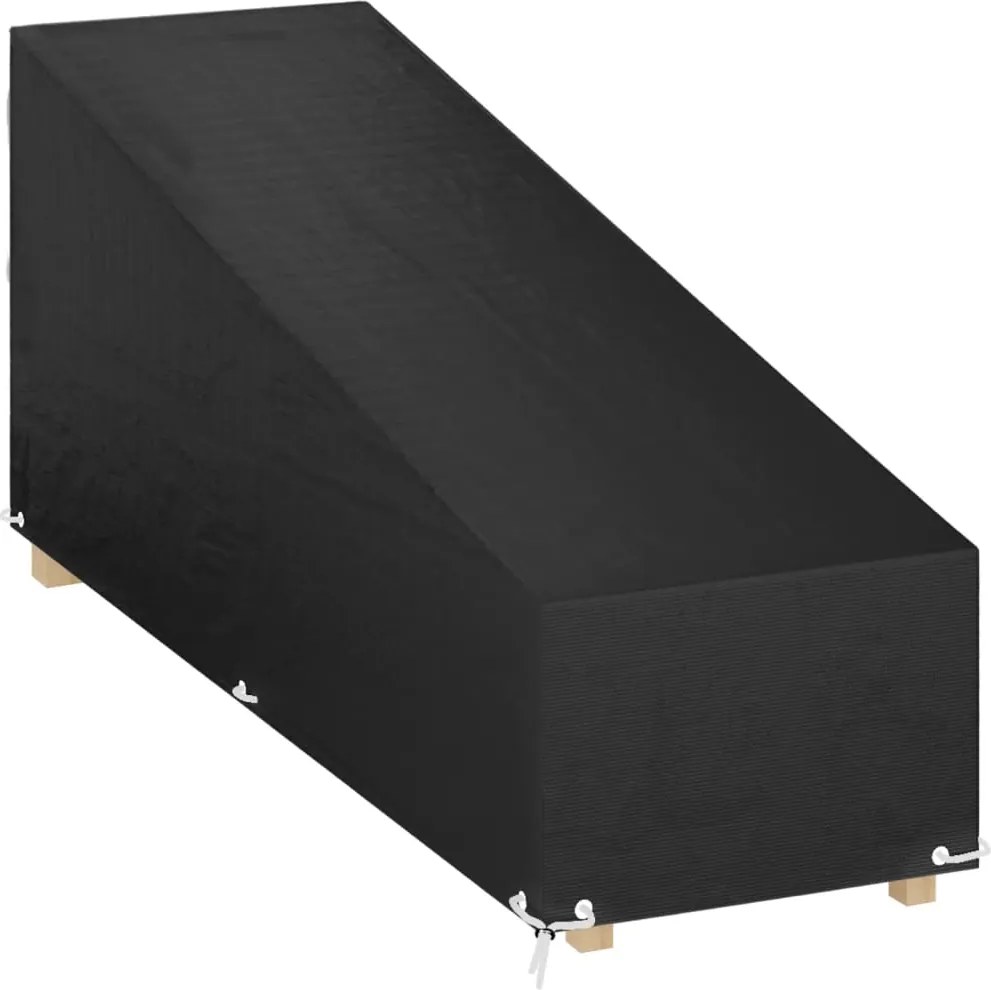 vidaXL polietilén napozóágy huzat 12 fűzőlyukkal 200 x 65 x 35/60 cm