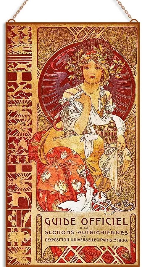Alphonse Mucha - Guide Officiel üvegkép, falikép