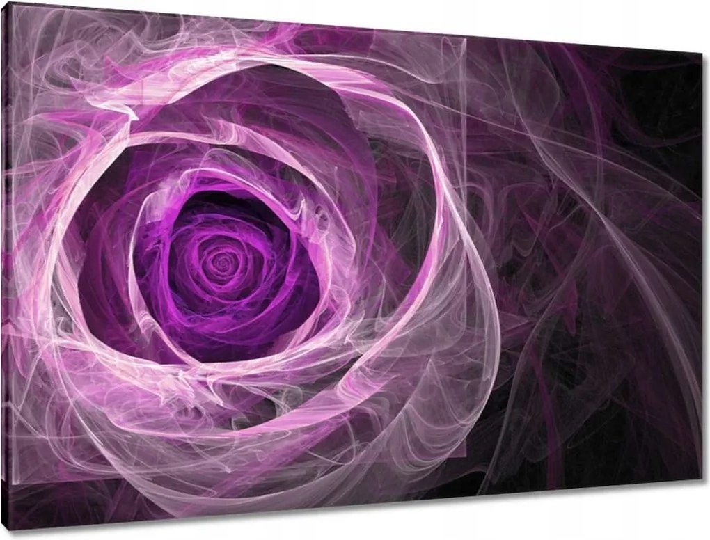 Vászonkép 90x60 Fraktál rózsa