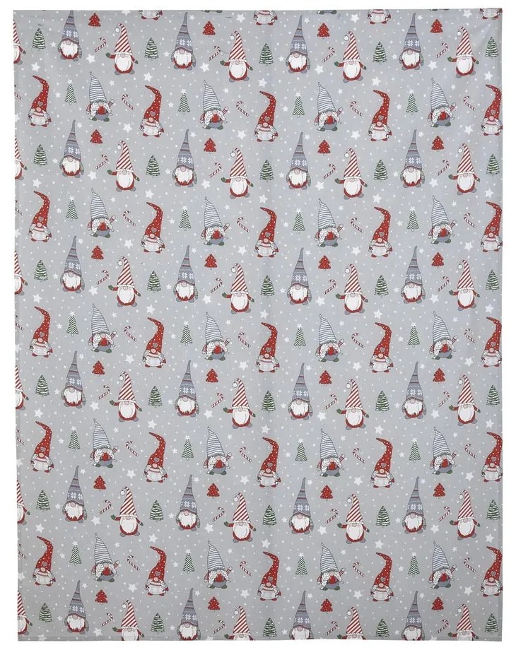 Karácsonyi mintás pamut asztalterítő 137x229 cm Gnomes – Catherine Lansfield