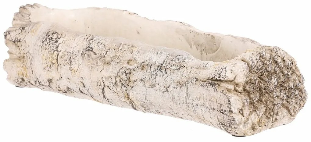 Virágtartó - virágláda, nyírfa utánzat, 32 x 12 x8 cm, 32 cm