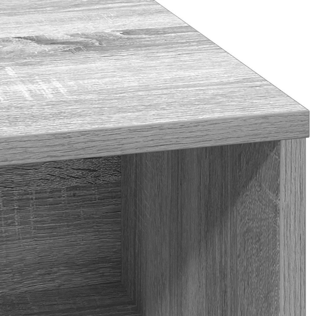 LED-es szekrény Szürke Sonoma 71x34,5x75 cm Mérnöki fa