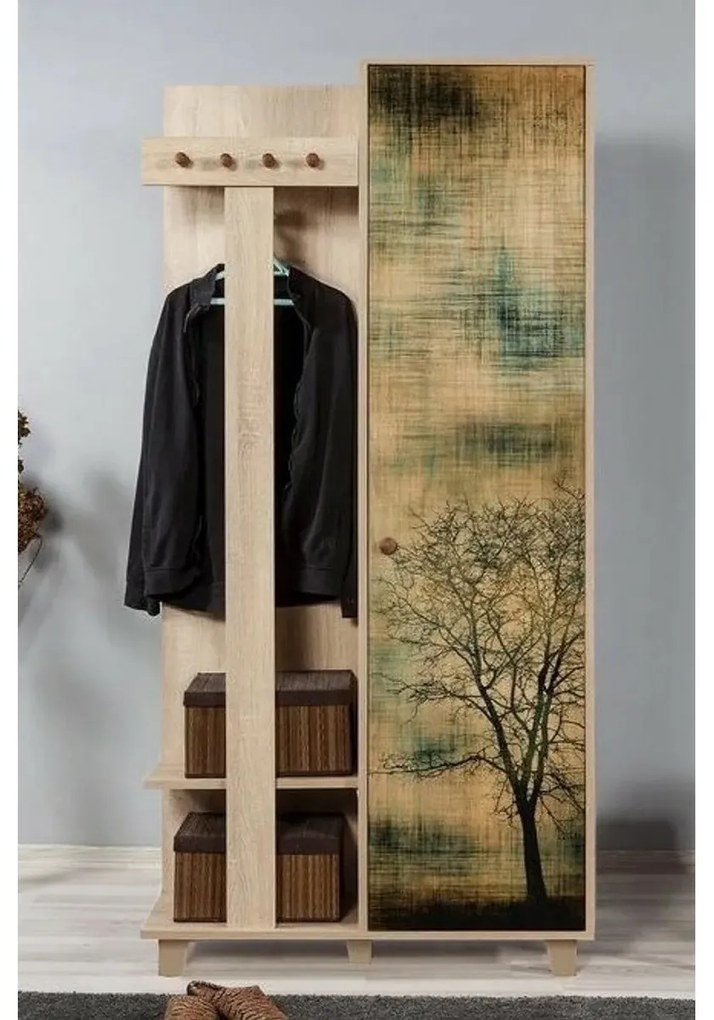 Garmanto Tree Sonoma Oak akasztó szekrénnyel