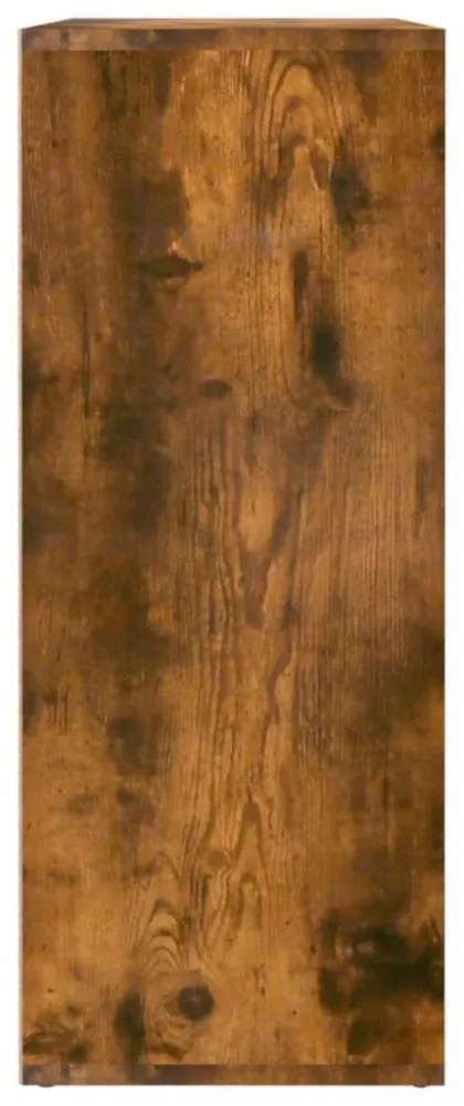 füstös tölgy színű szerelt fa tálalószekrény 60 x 30 x 75 cm