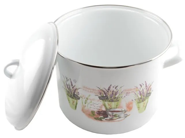 Perfect Home Levendula Zománcozott fazék 24 cm+fedő 13472
