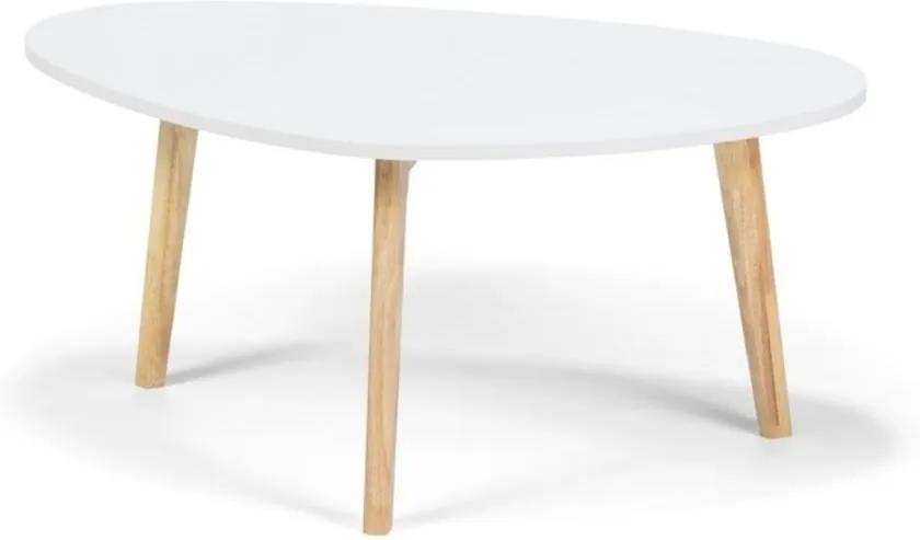 Skandinavian fehér dohányzóasztal, hosszúság 84,5 cm - loomi.design