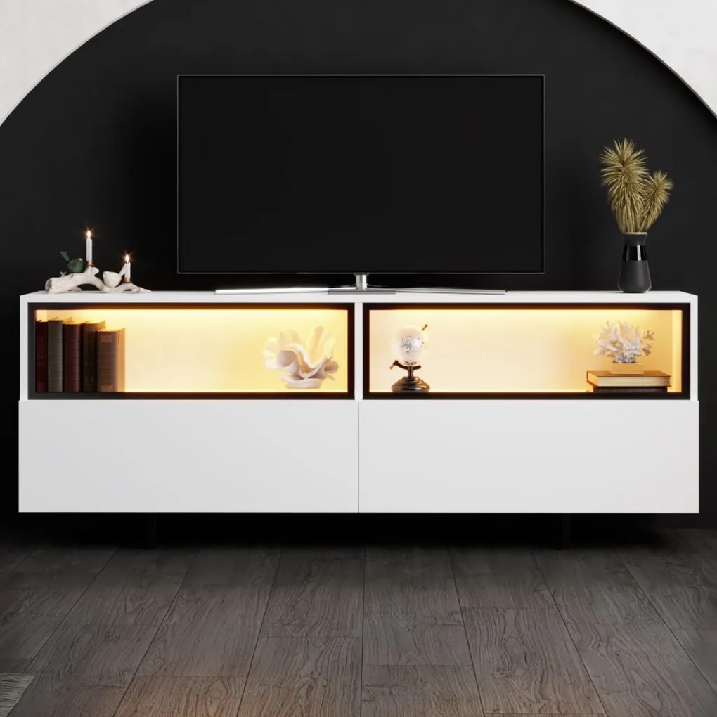 Ekol TV-állvány, fehér, 180 cm – TR618BLY1289