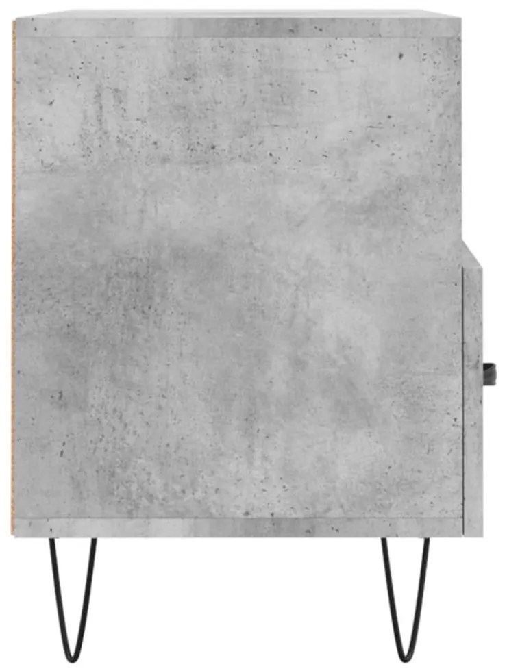 betonszürke szerelt fa TV-szekrény 80 x 36 x 50 cm