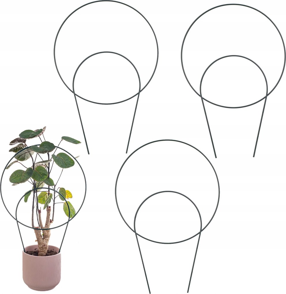 Virágtámasz Fém Támasztó Létra Támasztó 3 db-OS Szett