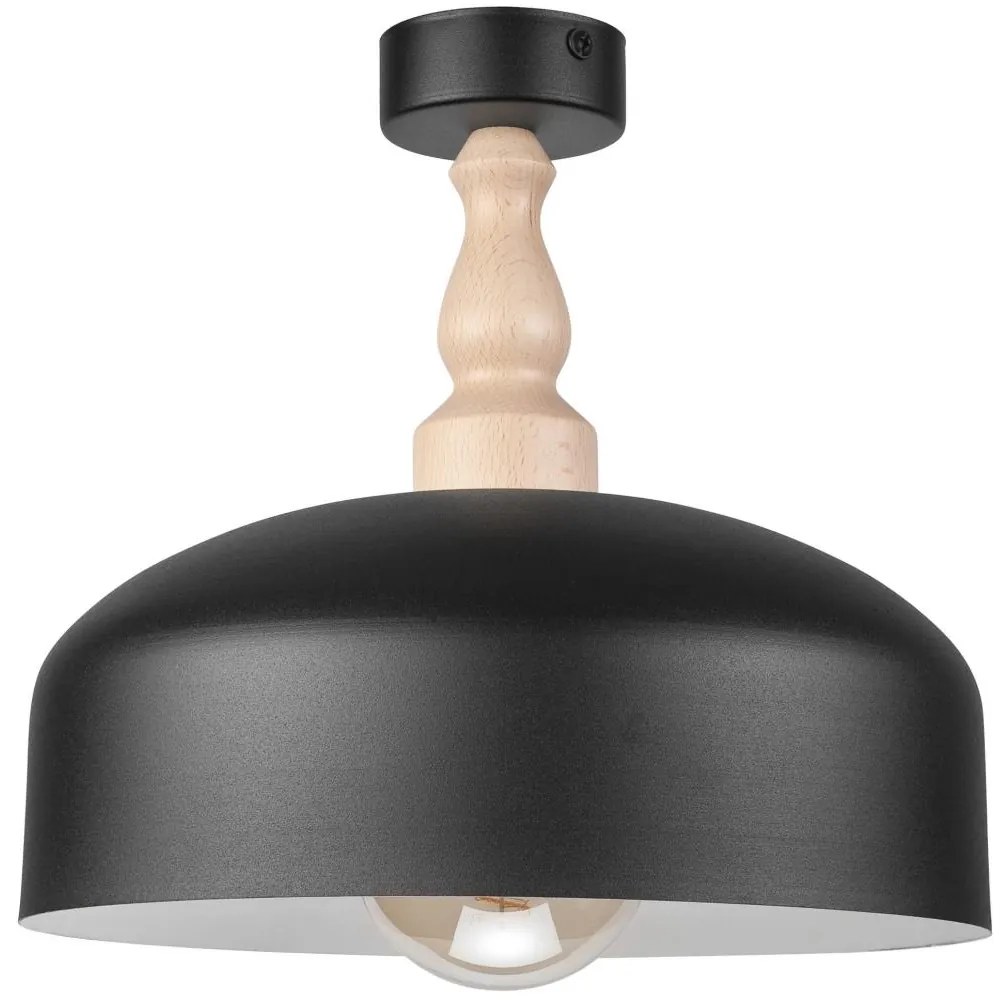 Felületre szerelhető csillár RINA 1xE27/15W/230V fehér/bükkfa