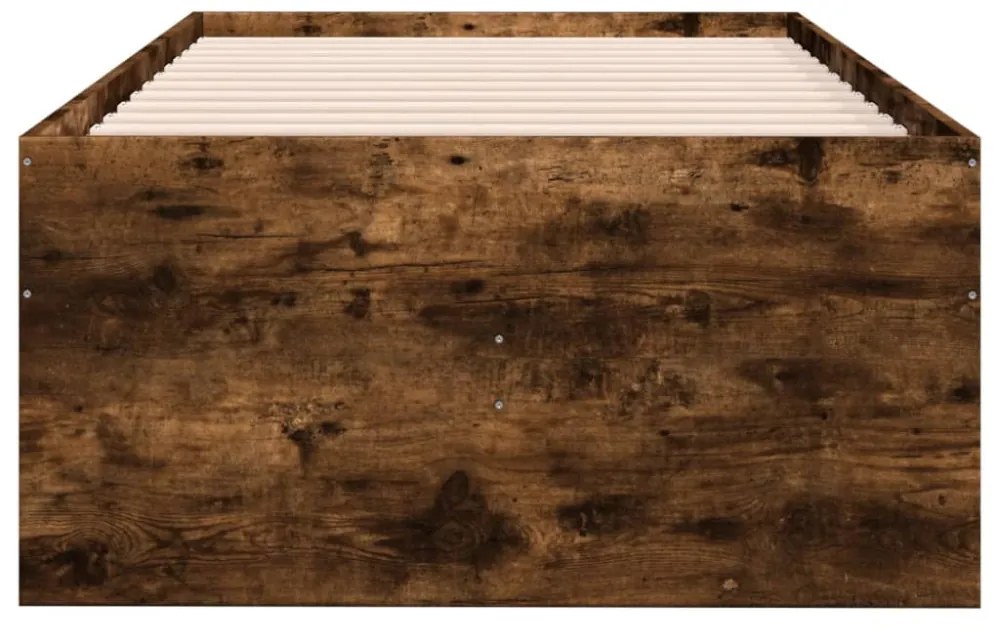 füstös tölgy kanapéágy fiókkal matrac nélkül 90x190 cm