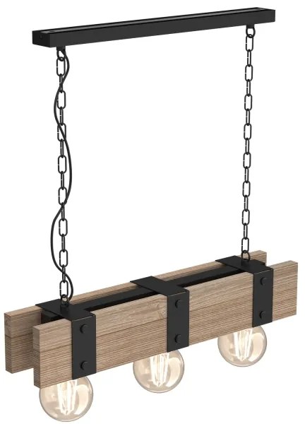 Csillár láncon SODER 3xE27/60W/230V