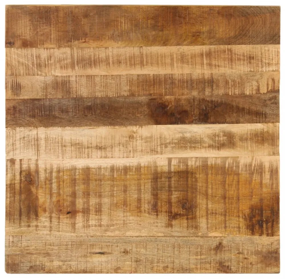 tömör mangófa dohányzóasztal 80 x 80 x 40 cm