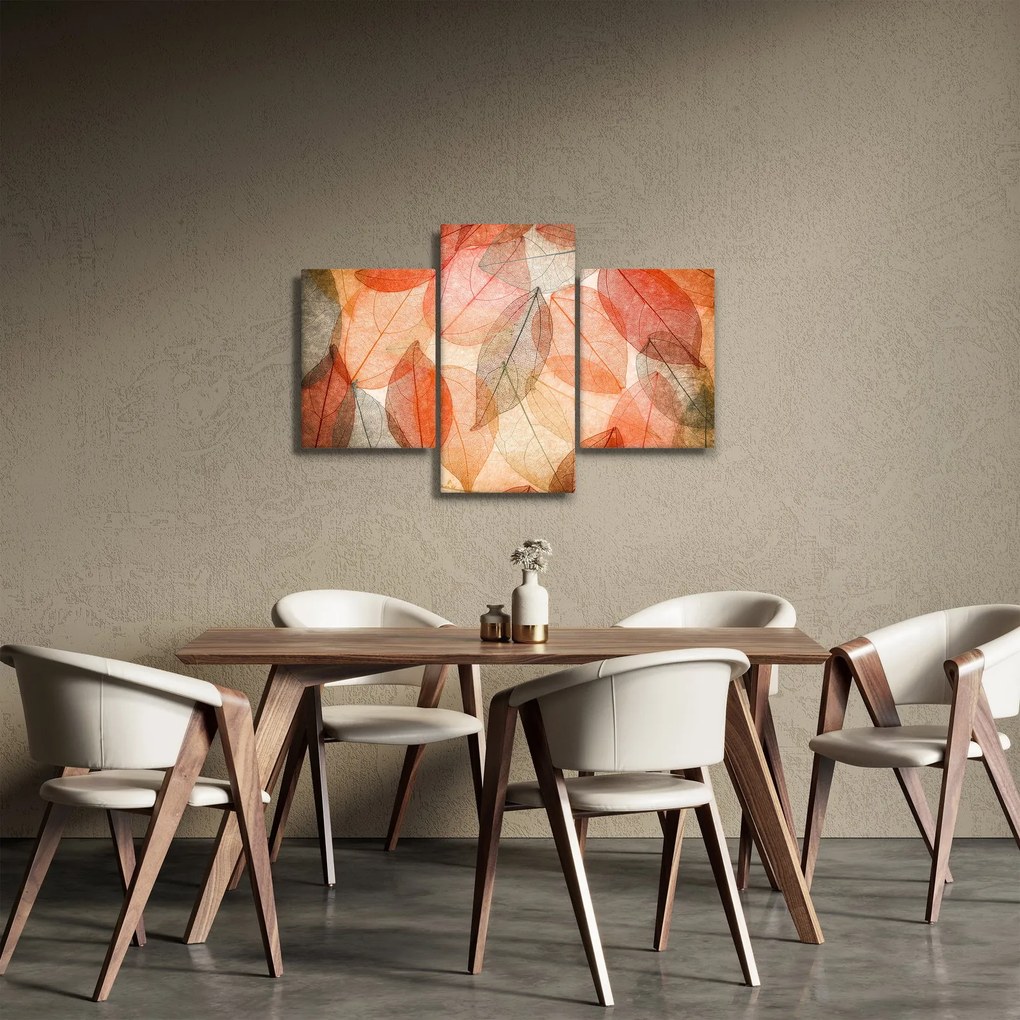 Festett őszi levelek képe (90x60 cm)