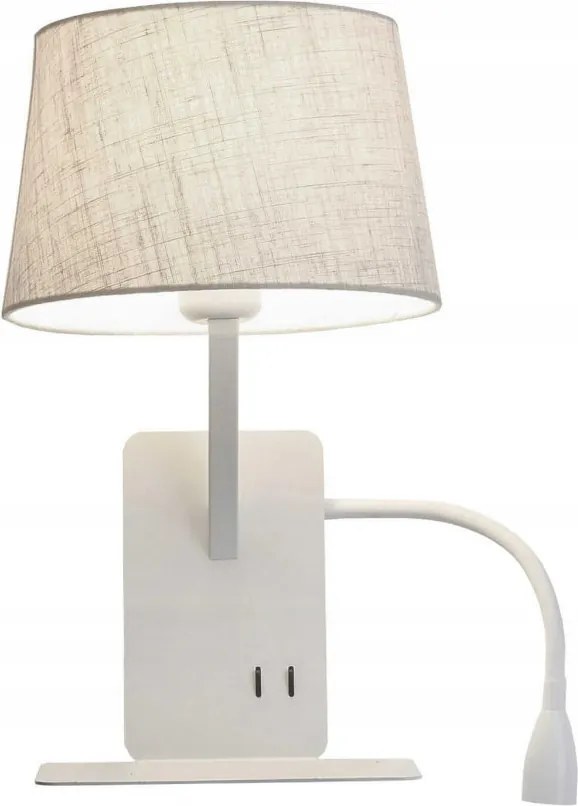 Funkcionális fali lámpa hajlékony ággal, amely hangulatot kölcsönöz a Dakota hálószobának