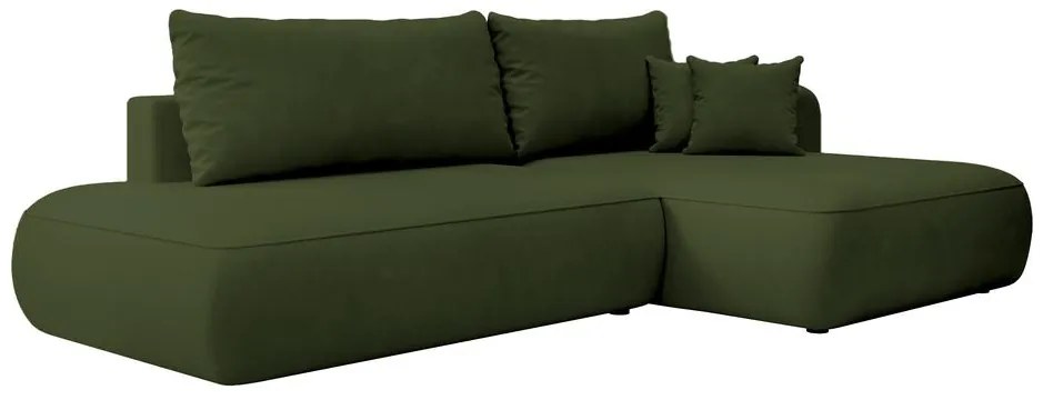 Sarokkanapé Fergie (J) (zöld + fekete). 1099466
