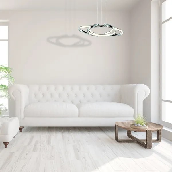 LED Csillár zsinóron COPERNICUS 1xLED/46W/230V