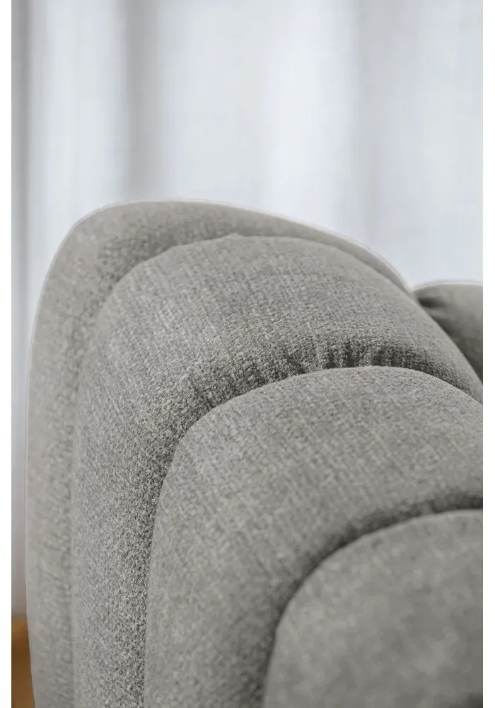 Világosszürke sarokkanapé (jobb oldali-heverő résszel) Shell – Miuform