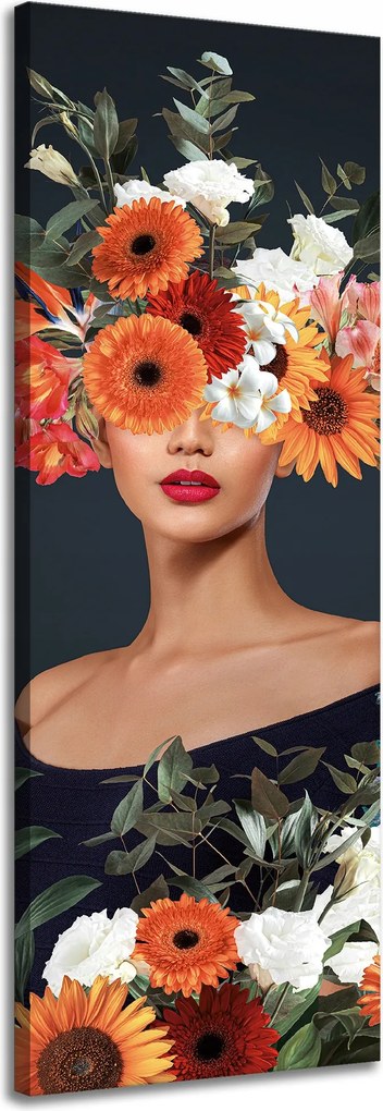 Vászonkép Emberek Virágok Modern Művészet 40x120 cm