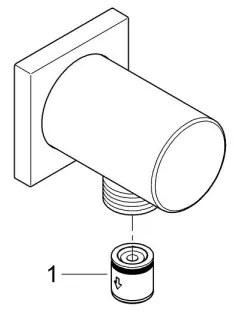 GROHE 27076000 - RAINSHOWER falikönyök, fényes króm