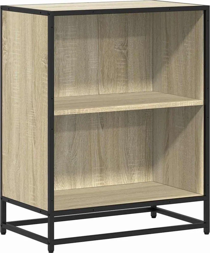 vidaXL sonoma színű szerelt fa könyvszekrény 60x35x76 cm