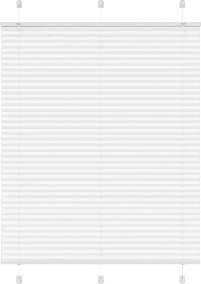 vidaXL pliszírozott redőny Fehér 105x150cm szövetszélesség 104,4cm