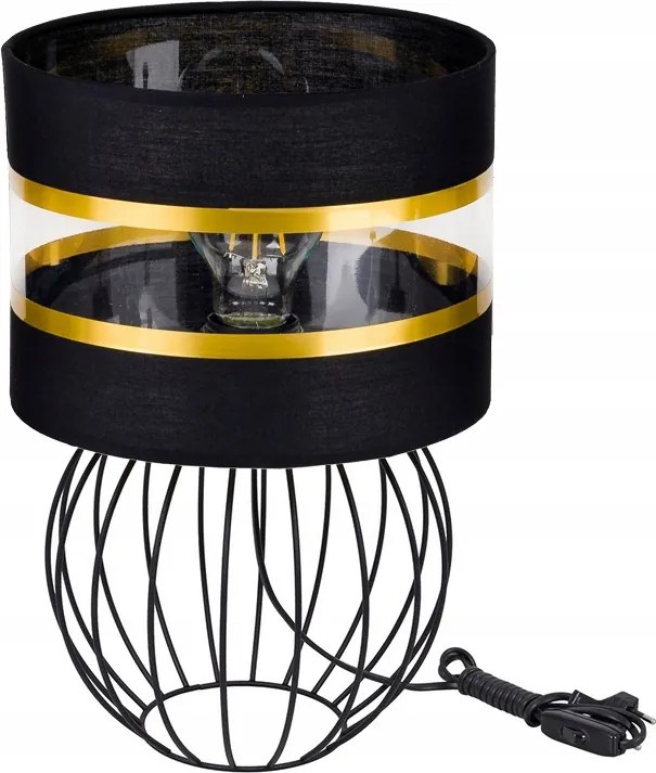 Éjjeli lámpa Loft asztali lámpa led E27 lámpabúra