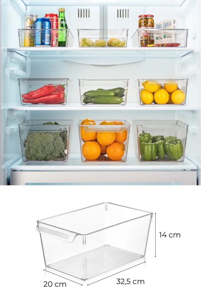 Ételtároló dobozok hűtőbe 3 db