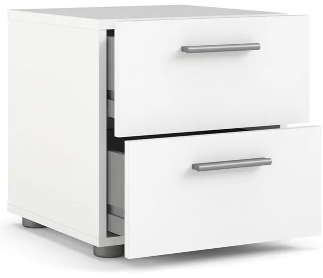 Fehér éjjeliszekrény Pepe - Tvilum