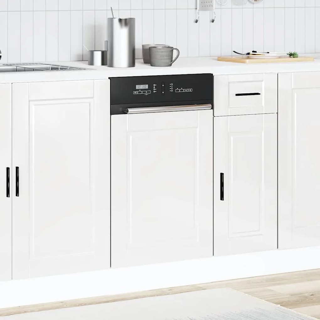 mosogatógép panel Porto&quot; Magasfényű fehér 45x1,5x67 cm Gépi fa&quot;