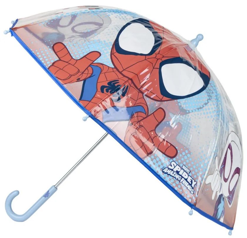 Pókember Spidey gyerek átlátszó esernyő Ø74 cm