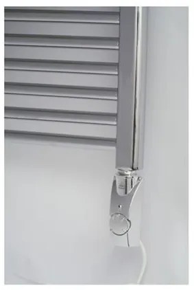 Birossi fűtőbetét törölközőszárító radiátorhoz - termosztátos - króm - 600 Watt