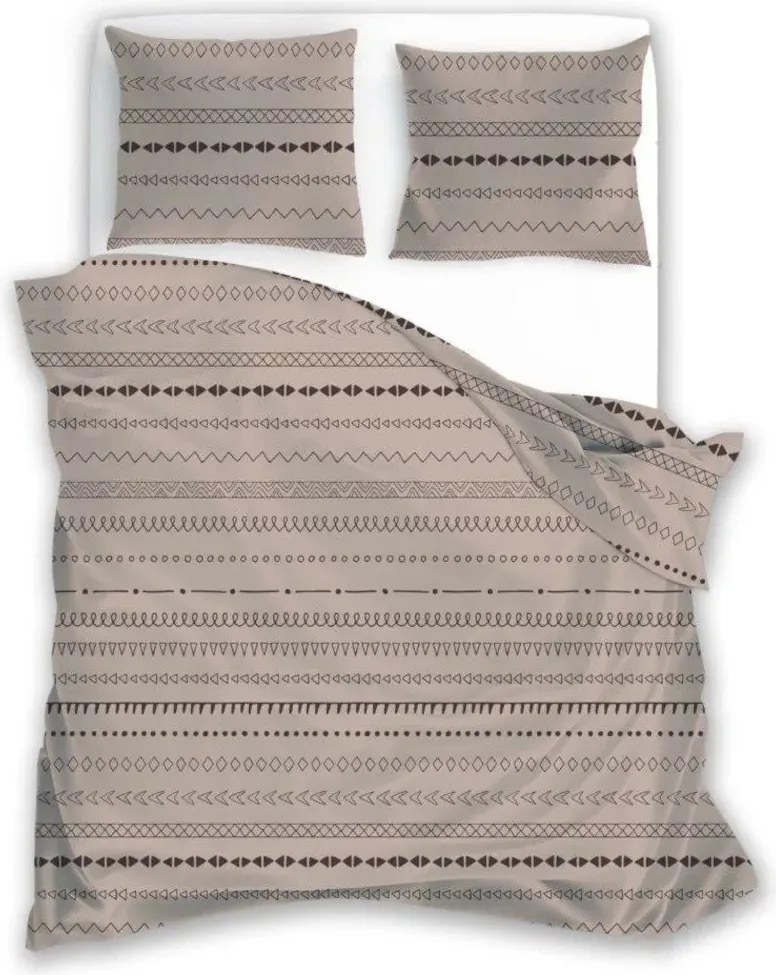 Modern Bézs Ágyneműhuzat Boho Finom Etnikai Minta 220x200