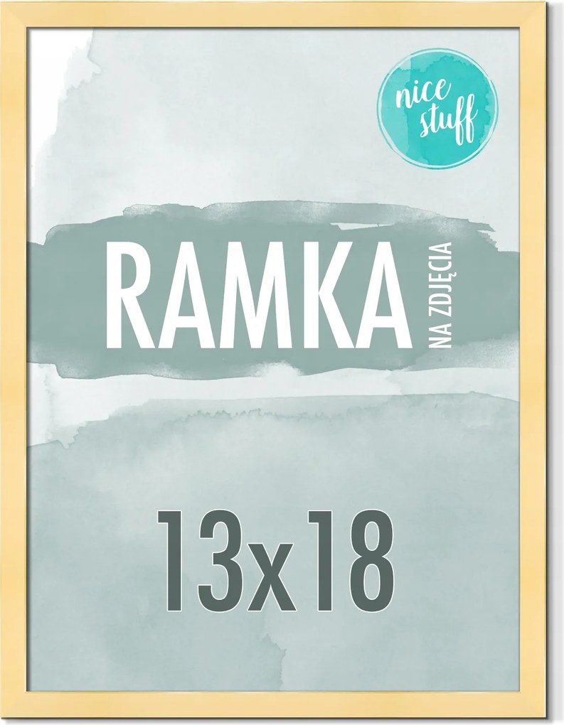 Képkeret 13x18 B6 Képkeret Fotó 18x13 Mdf Arany