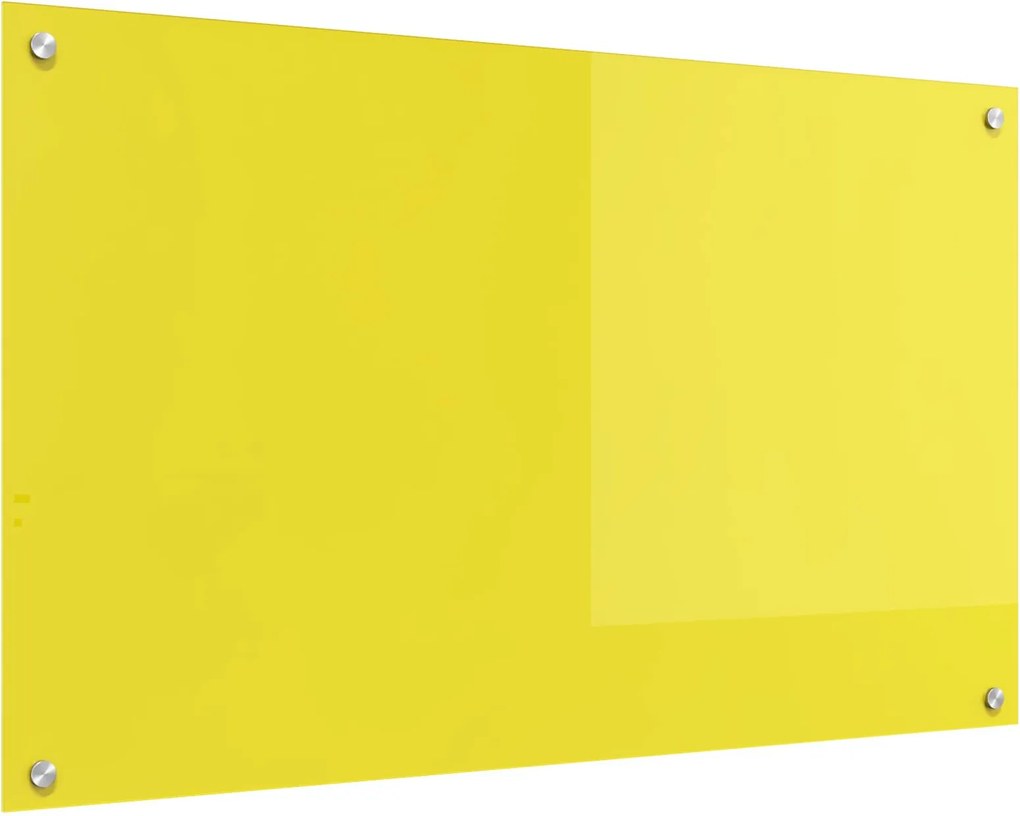 vidaXL Konyhai splashback Sárga 100 x 60 cm edzett üveg