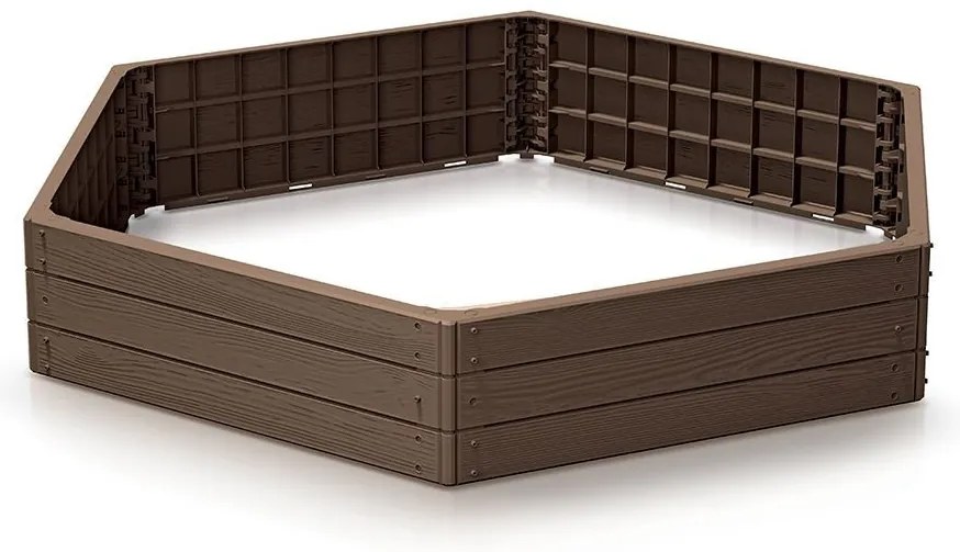 Magaságyás Prosperplast BASE WOODY barna 148 cm