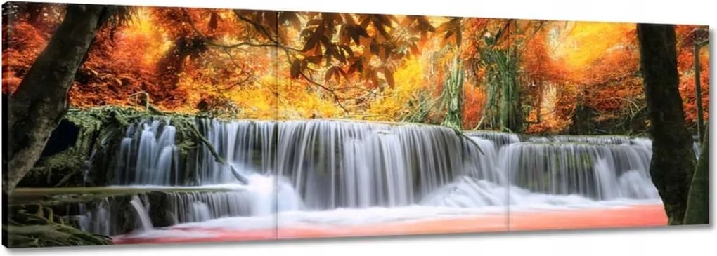 Vászonkép 60x20 Őszi vízesés
