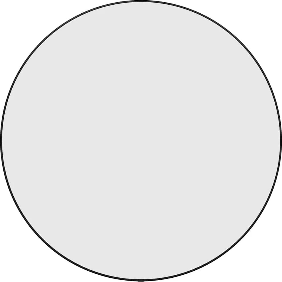 vidaXL fekete falitükör Ø 60 cm Kerek