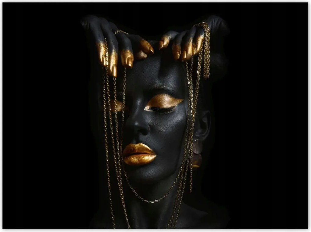 Poszterek 135x100 Arany ékszerek az arcon